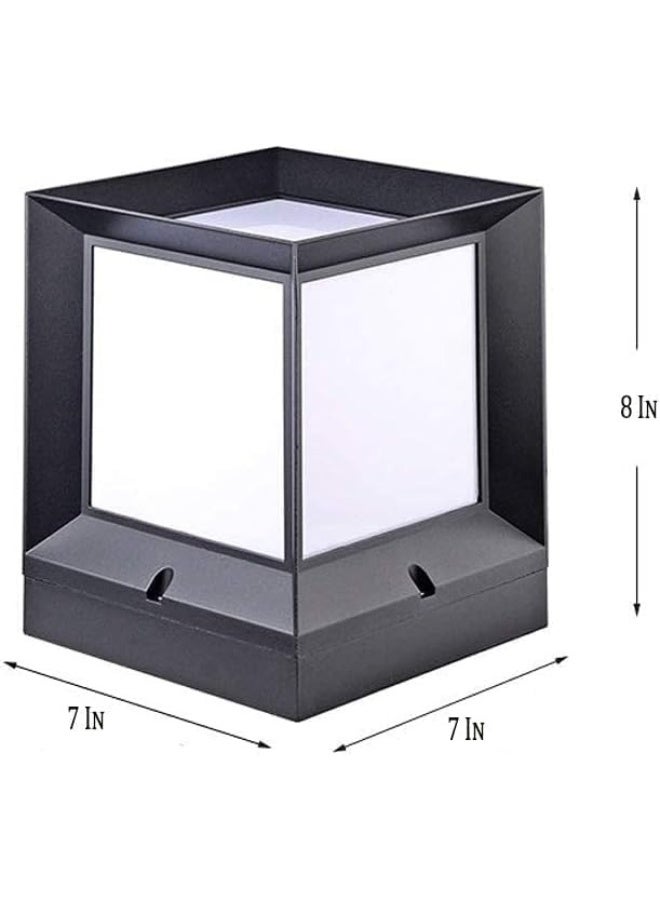 المفتاحة مصباح جداري خارجي WL-910-210 IP65 - مصباح جداري LED مربع عصري مقاوم للماء | أسود | 20 سم × 26 سم | للاستخدام الداخلي والخارجي - Image 5